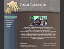 Tablet Screenshot of kertonconstruction.com